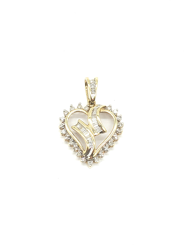 Gold 1 carat Diamond Heart Pendant - Dick's Pawn Superstore