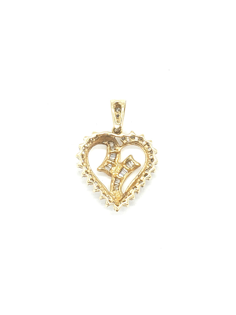 Gold 1 carat Diamond Heart Pendant - Dick's Pawn Superstore