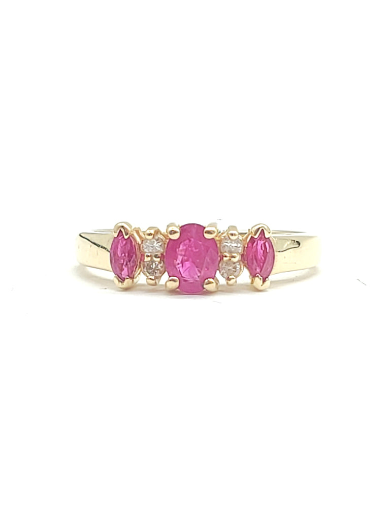 14k Gold Ruby and Diamond Ring - Dick's Pawn Superstore
