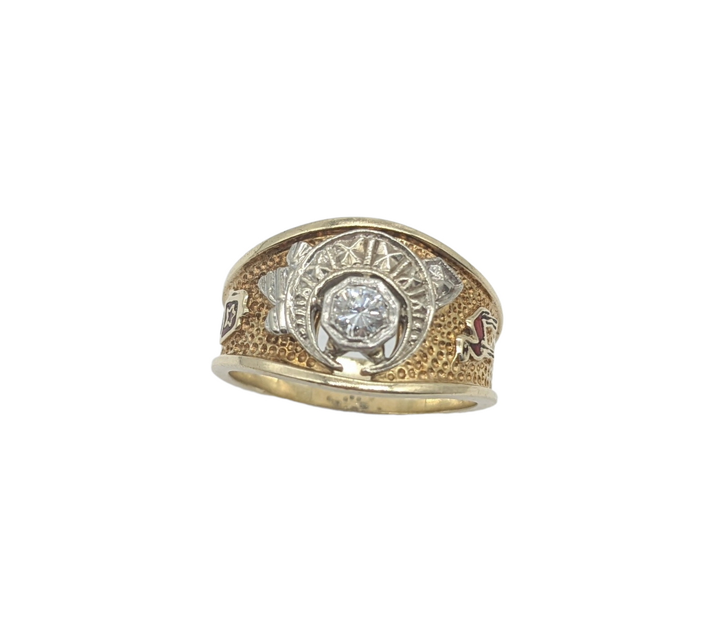 30 Point Total Weight Diamond Shriners Ring - Dick's Pawn Superstore