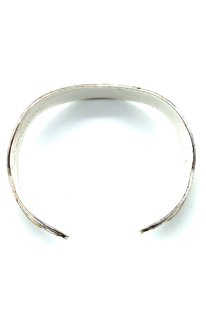 Silver with Tri Gold Feather Cuff Bracelet - Dick's Pawn Superstore