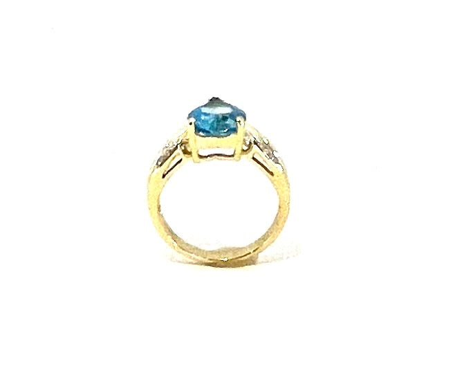 Heart shape blue topaz ring - Dick's Pawn Superstore