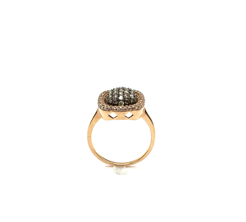 *New* 1/2 Ctw Champagne Diamond Halo Ring - Dick's Pawn Superstore